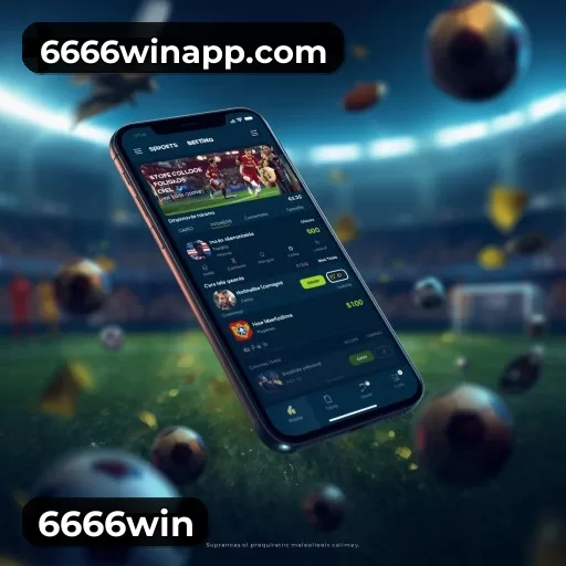Tela de boas-vindas e lobby de jogos do aplicativo 6666win